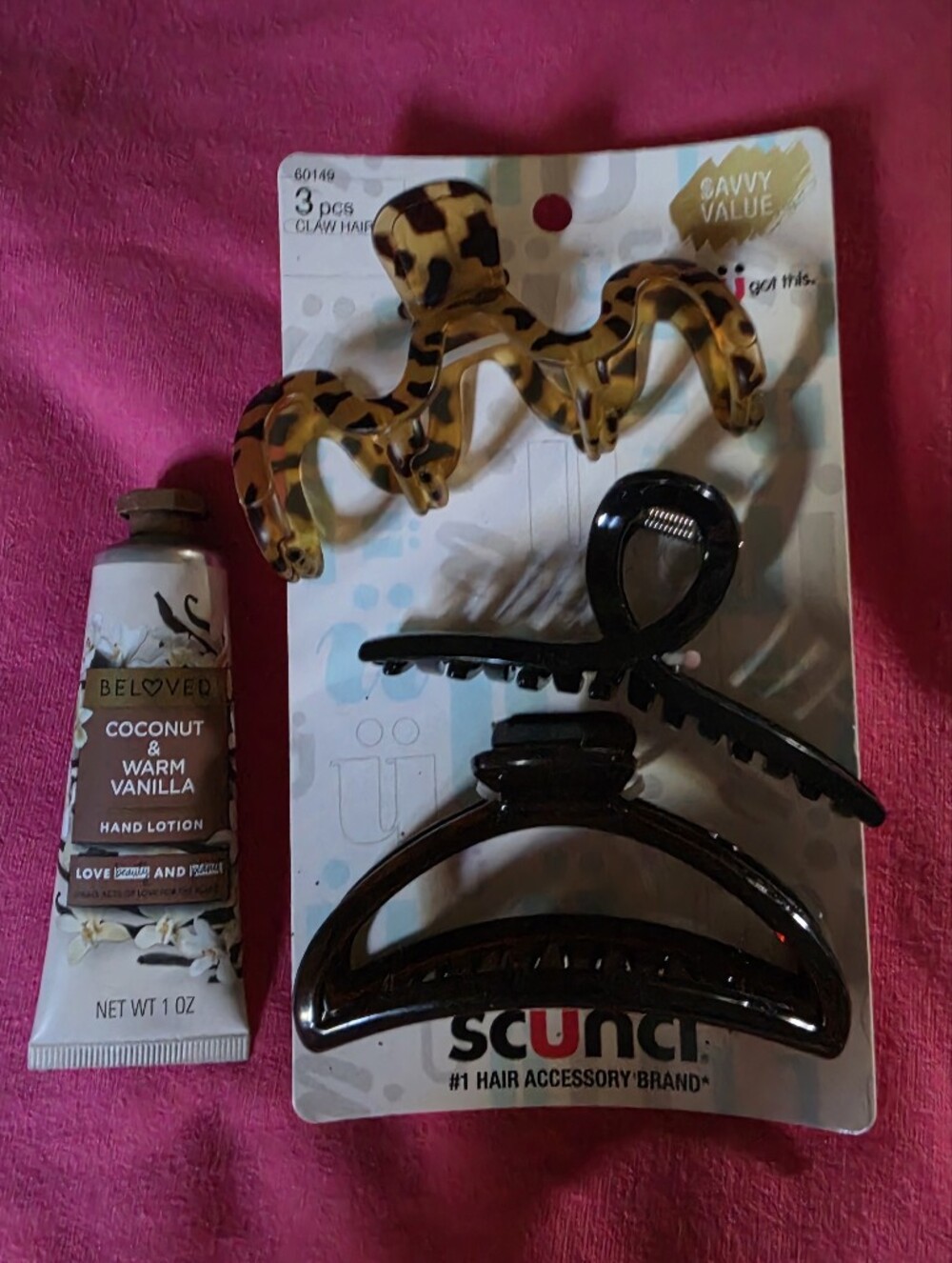 Scunci Hair Claw Clips - Black & Tortoiseshell